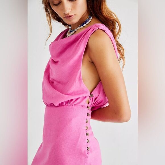 NEW Free People A Little Extra Mini Dress - Picture 3 of 4